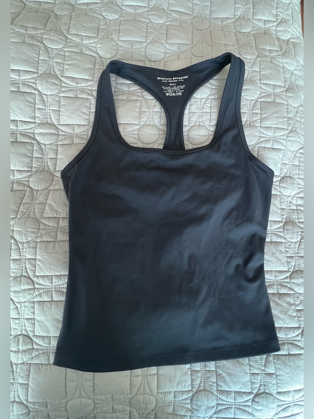 Spiritual Gangster Black Racerback Athletic Tank
Size S